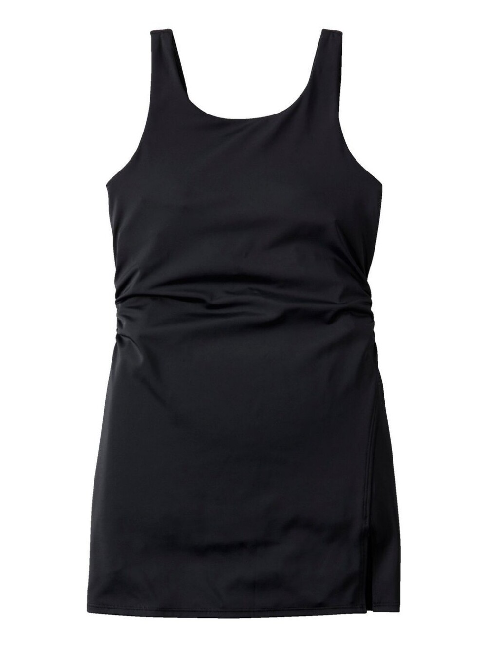 NWT L.L BEAN Women's BeanSport Swim Dress SIZE 14 Swimsuit One piece Black
